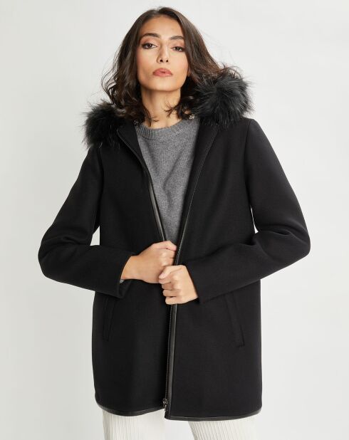 Duffle-coat en Laine mélangée Max noir
