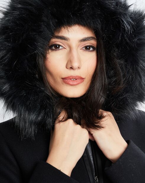 Duffle-coat en Laine mélangée Max noir