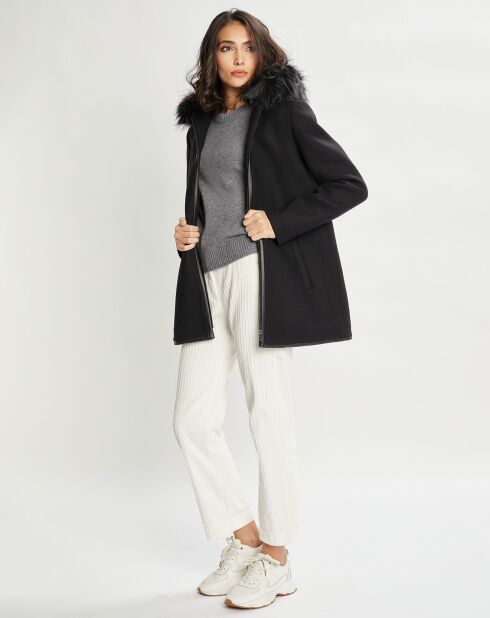 Duffle-coat en Laine mélangée Max noir