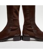 Bottes en Cuir 5050 Knee-Hi noisette