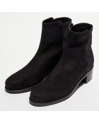 Bottines en Velours de Cuir Easyon Reserve noires