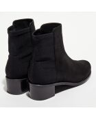 Bottines en Velours de Cuir Easyon Reserve noires