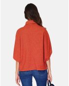 Pull Poncho flamme orange