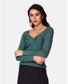 Pull Alison en Cachemire mélangé jade