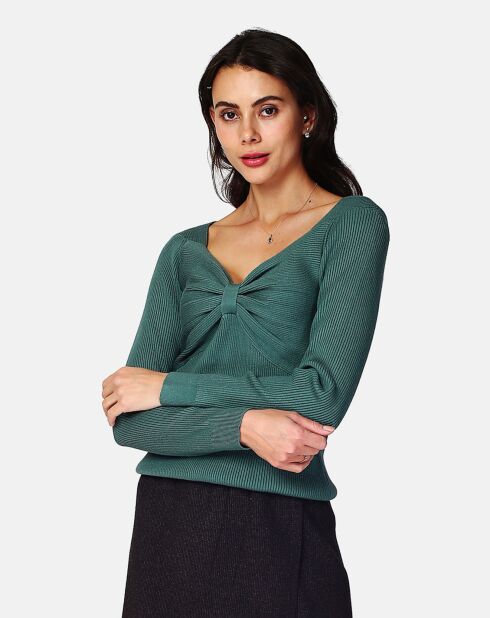 Pull Alison en Cachemire mélangé jade