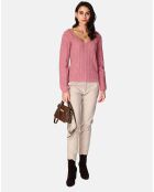 Cardigan Reversible Lilou bois de rose