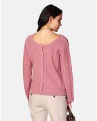 Cardigan Reversible Lilou bois de rose