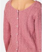 Cardigan Reversible Lilou bois de rose