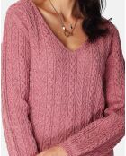 Cardigan Reversible Lilou bois de rose