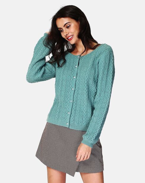 Cardigan Reversible Lilou jade