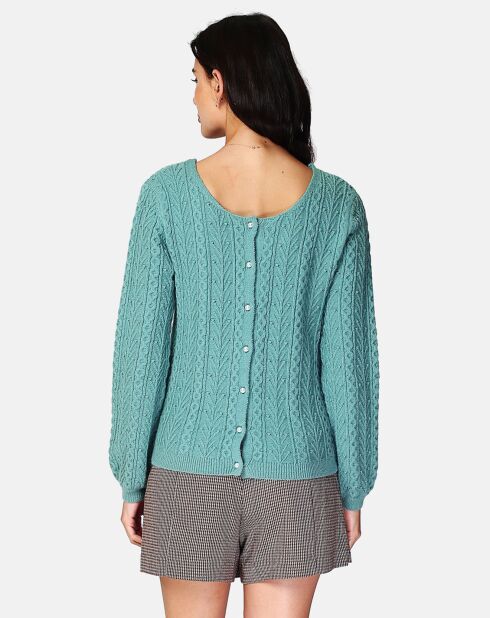 Cardigan Reversible Lilou jade