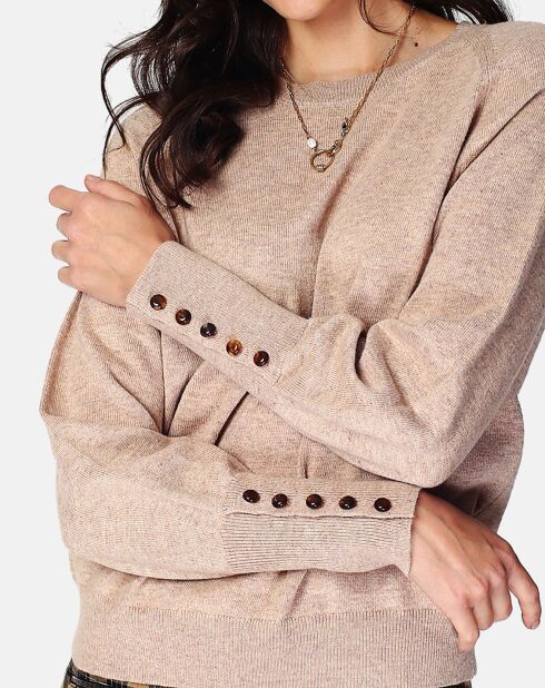 Pull en Cachemire & Soie Rebecca camel