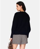 Pull en Cachemire & Soie Rebecca noir