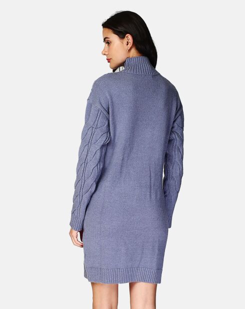 Robe Tréssée bleu gris