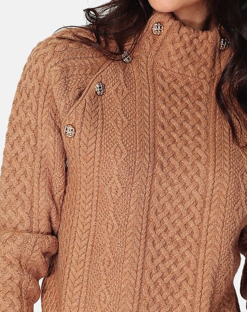 Pull Camelia camel foncé