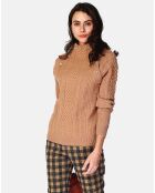 Pull Camelia camel foncé