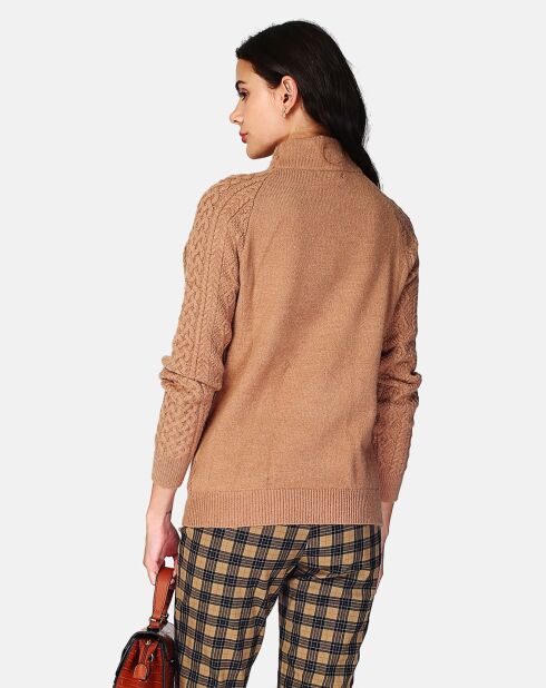 Pull Camelia camel foncé