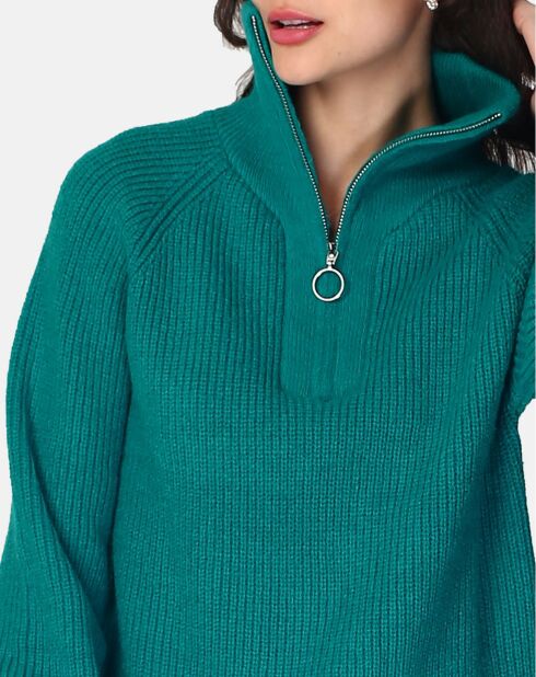 Pull Camille vert virid