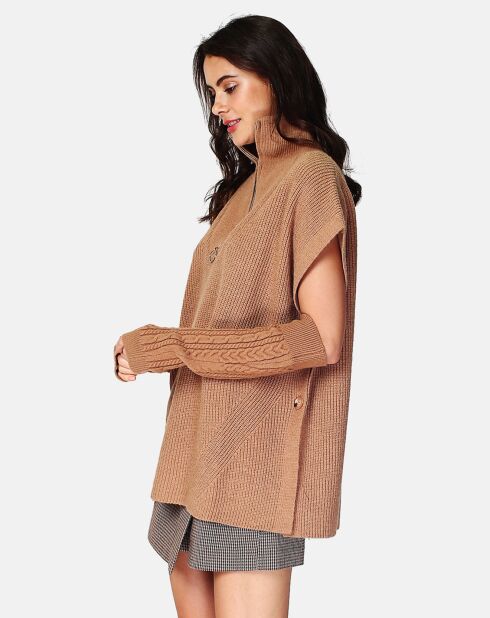 Mitaines Lola camel foncé