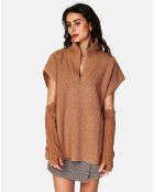 Mitaines Lola camel foncé