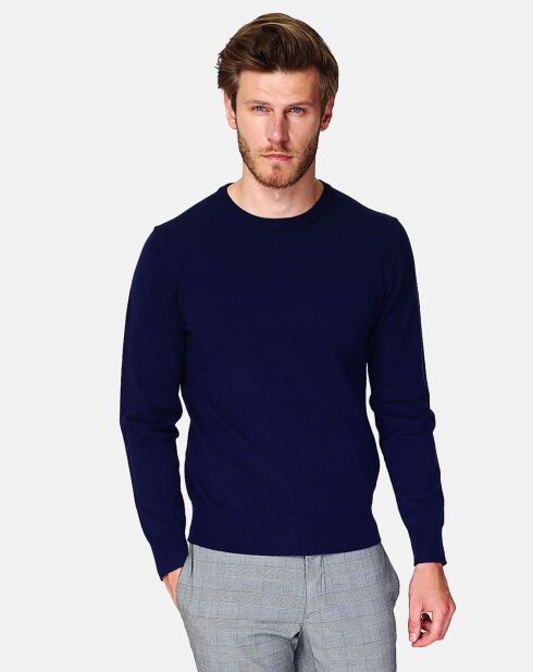 Pull Conor en Cachemire mélangé bleu nuit