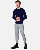 Pull Conor en Cachemire mélangé bleu nuit