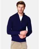 Cardigan en Cachemire mélangé Corentin bleu nuit