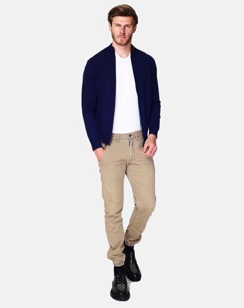 Cardigan en Cachemire mélangé Corentin bleu nuit