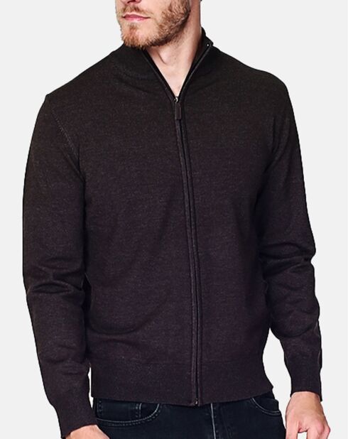 Corentin vest in wolvenmix van kasjmiermix