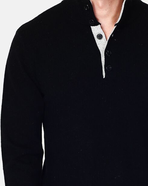 Pull en Cachemire & Soie Anthonin noir