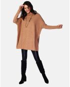 Robe Pull Maeva camel foncé