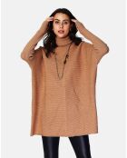 Robe Pull Maeva camel foncé