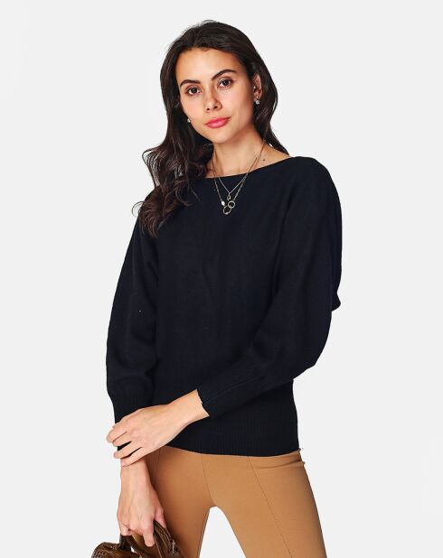 Pull en Cachemire & Soie Clarita noir