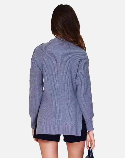 Pull Roberta bleu gris