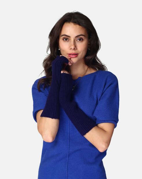 Guanti blu notte Estelle