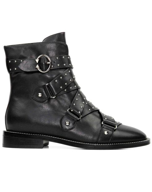 Bottines en Cuir Carter noires