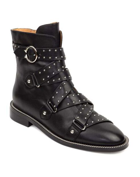 Bottines en Cuir Carter noires