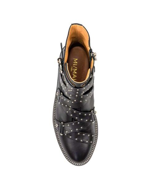 Bottines en Cuir Carter noires