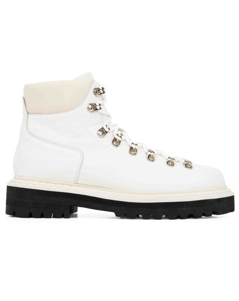 Bottines en Cuir Clyde blanches