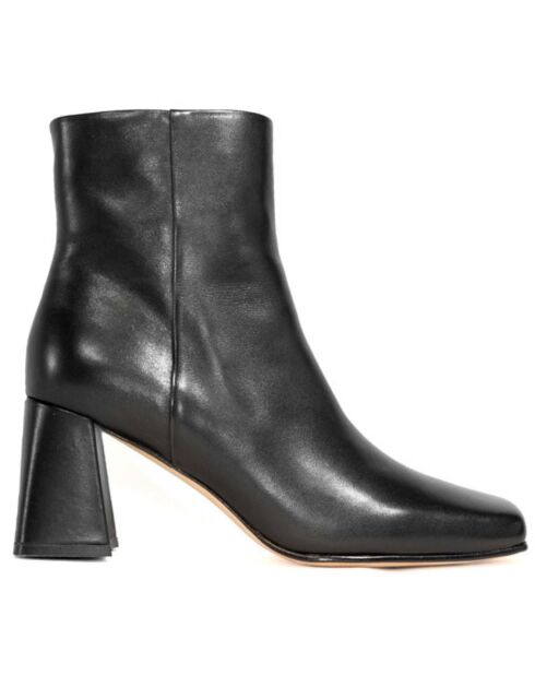 Bottines en Cuir Cody noires - Talon 7 cm