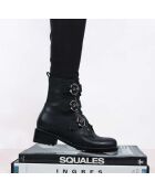 Bottines en Cuir Cooper noires