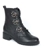 Bottines en Cuir Cooper noires