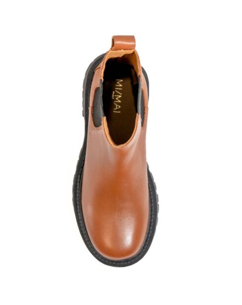 Bottines en Cuir Crimson marron