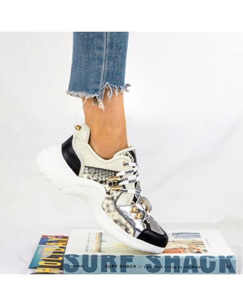Sneakers Finn aus Reptilienleder