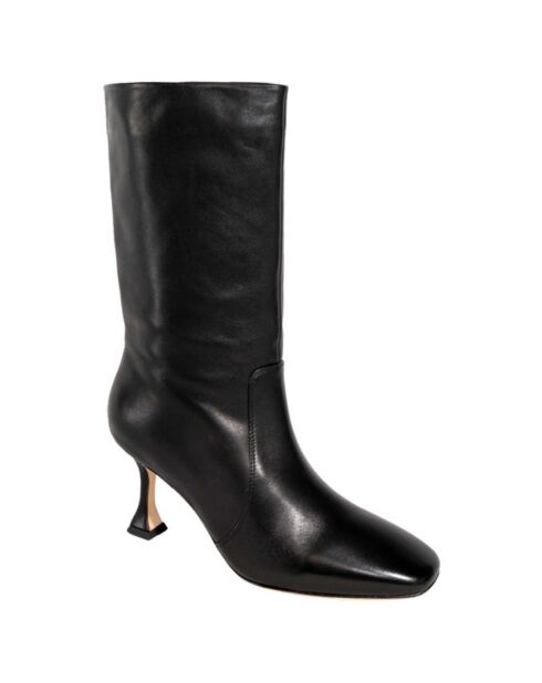 Bottes en Cuir Gigi noires - Talon 7 cm