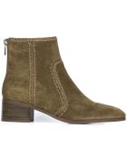 Bottines en Cuir Gordon marron - Talon 5 cm