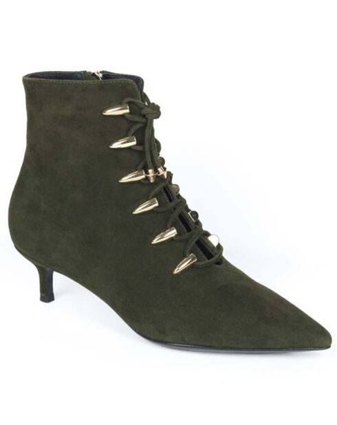 Bottines en Cuir Jazz kaki