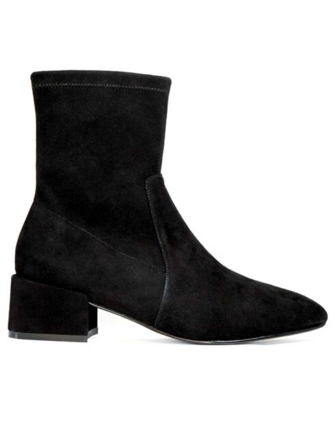 Bottines en Cuir Lena noires - Talon 5 cm