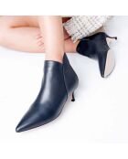 Bottines en Cuir Lynn marine