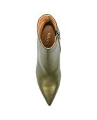 Bottines en Cuir Noura bronze - Talon 8 cm